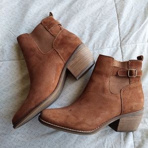 Lucky Brand Genuine Leather Booties 8.5